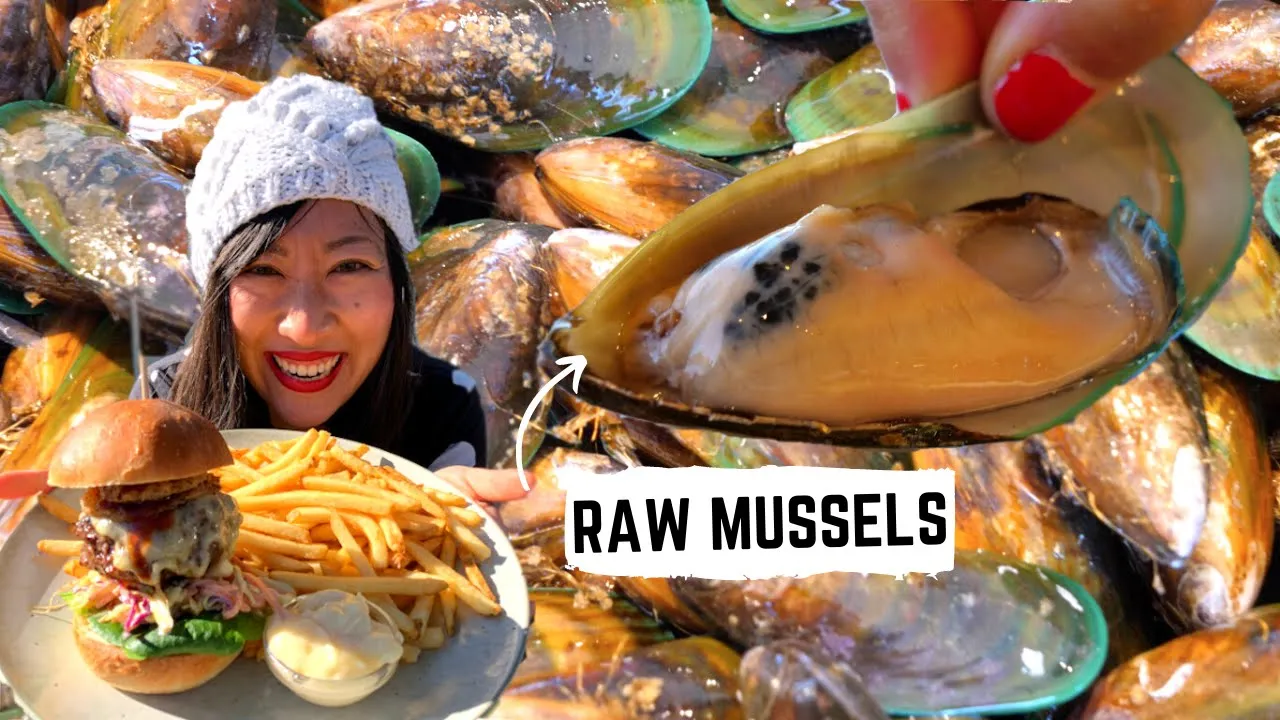 Eating RAW MUSSELS + New Zealand's OLDEST pub South Island, New Zealand | New Zealand FOOD TOUR