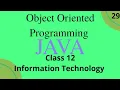 Object Oriented Programming Java class 12 information technology term 2 Saral Programming