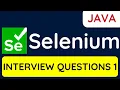 Selenium Automation Interview Questions with Answers Java Part 1 2022