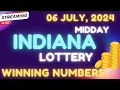 Indiana Midday Lottery Results For - 06 Jul 2024