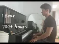 Lagu Adult Beginner Piano Progress - 1 Year of Practice