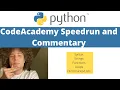 Python Speedrun with Commentary CodeAcademy Blind Sections 1-8 5