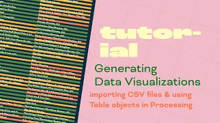 Data Visualization in Processing Generative Art Tutorial CC