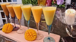 طريقة عمل عصير زبادي بالمانجو المطعم مع الشيف محمد حامد 