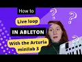 How to live loop in Ableton Setup and tutorial with Arturia Minilab 3