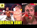 MMA Community reacts to Jake Paul getting KO'ed with a Broken Jaw by Anthony Joshua,Silva vs Woodley