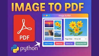 Convert Images to PDF Using Python CustomTkinter Project Full Demo Source Code