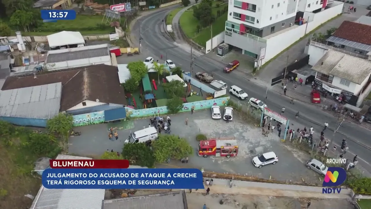 Julgamento do acusado de ataque a creche em Blumenau terá rigoroso esquema de segurança