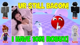 I Used 10 Million Robux To Get Revenge On Those Who Called Me A Bacon! | ROBLOX TEXT TO SPEECH