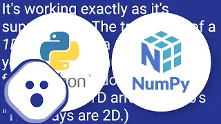 Transposing a 1D NumPy array