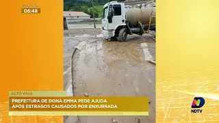 Munic&iacute;pio de Dona Emma decreta situa&ccedil;&atilde;o de emerg&ecirc;ncia devido &agrave; chuva intensa