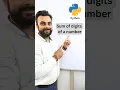 How to find the sum of digits of a number