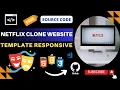 Day 40 Netflix Clone Website Template Using HTML CSS JS Free Source Code Link in the Description