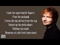 Ed Sheeran - Supermarket Flowers - Lyrics