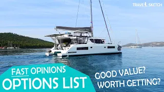 Opinions on the Leopard 45 Catamaran Factory Options List to Save Money $$