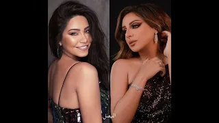 لوحة باهتة شيرين و أنغام 