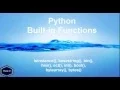 Python Built-in Functions isinstance basestring bin bool hex oct int bytes bytesarray