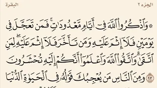 سورة البقرة مكررة من آية 203 إلى 210 القارئ وديع اليمني 