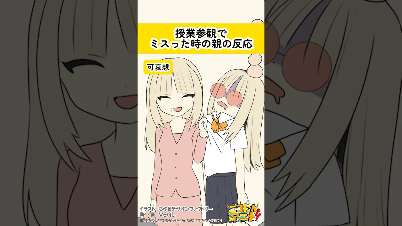 たんこぶに毛まで生やして可哀想に… #ニコたんアニメ
