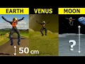 How High Can You Jump on Different Planets Solar system planets gravity Jump high comparison