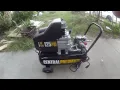 Harbor Freight 8 gallon 2hp air compressor Setup and rating Central Pneumatic