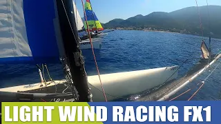 Racing onboard the FX1 light wind mixed fleet multicam with commentary