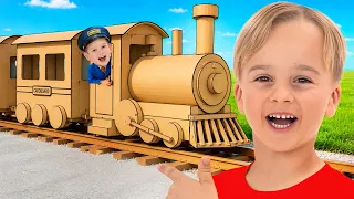 Echte Pappzug-Challenge für Kinder!