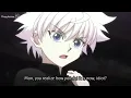 Killua Zoldyck saying BAKA