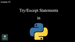 Statements in Python Lesson 13