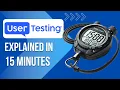 UserTesting Explained UX Research Platform Demo Walkthrough 15 Minutes