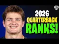2026 Top-40 Dynasty Quarterback Rankings Tiers w Rookies