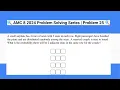 2024 AMC 8 Problem Solving Series Problems 25