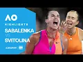 Lagu AUSTRALIAN OPEN 2026 – TENSION AND BATTLE: Sabalenka suffocates Svitolina to reach the final