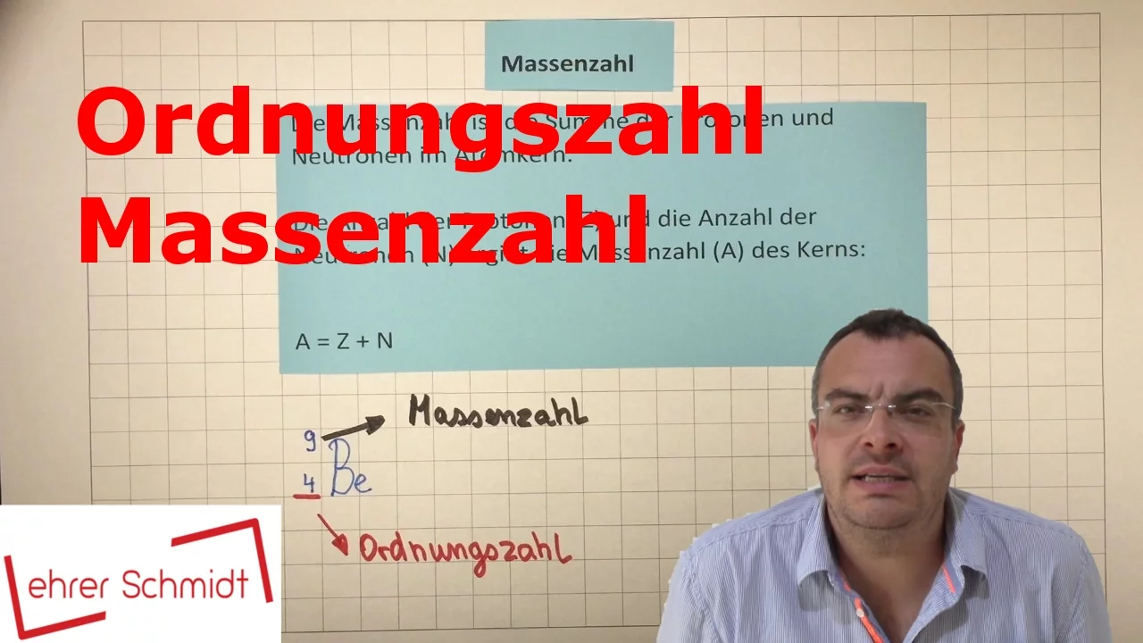 Ordnungszahl - Massenzahl - Isotop | Atomphysik | Lehrerschmidt