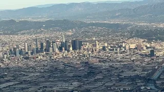 Landing at LAX ✈️ Plane Window View | Final Approach into Los Angeles