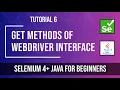 How to use Methods provided by Selenium WebDriver Tutorial 6 Selenium tutorials for beginners