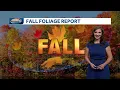New Hampshire foliage map Some color moving in