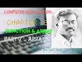 Array chapter 5 computer application state board user defined function XII TH C A php fuction cd