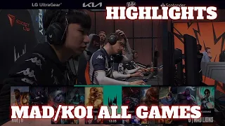 KOI vs MAD - All Games Highlights (Bo5) | Semi Final LEC Winter 2023 Playoffs | Mad Lions vs KOI