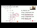Discrete mathematics - Boolean algebra part 1