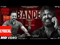 Bande (Lyrical) Vikram Vedha | Hrithik Roshan, Saif Ali Khan | SAM C S, Manoj Muntashir, Sivam