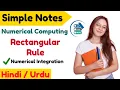 Rectangular Rule Explained in Detail - Rectangular Rule for Numerical Integration