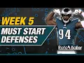 Defense Start Em Sit Em - Fantasy Football Week 5