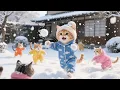 Download Lagu Ginger Kitten Snow Day With Friends—Snowball Fights, Snowmen \u0026 Mama Cat Cleaning Up ❄️🐱