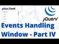 JQuery handling window of page events like resize scroll
