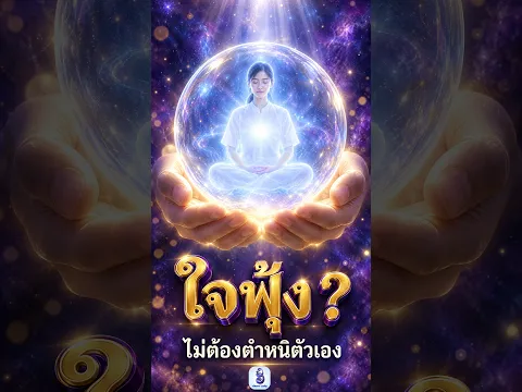 นั่งสมาธิแล้วใจฟุ้ง? ไม่ต้องตำหนิตัวเอง ทำแค่นี้ 🙏| #อัศจรรย์บำเพ็ญ #shorts