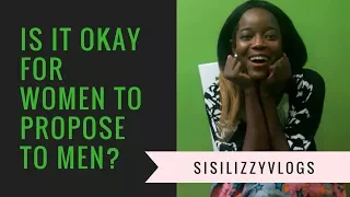 is it okay for women to propose to men