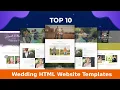 Top 10 Wedding HTML Website Templates Marriage And Wedding Templates In HTML Wpshopmart
