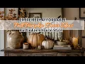 EXTREMELY AFFORDABLE FALL PUMPKIN DECOR IDEAS Rustic Shabby Chic Farmhouse DIYS