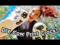 DIY Cow Print CROCS